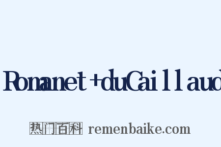 Romanet+duCaillaud是什么意思的图片
